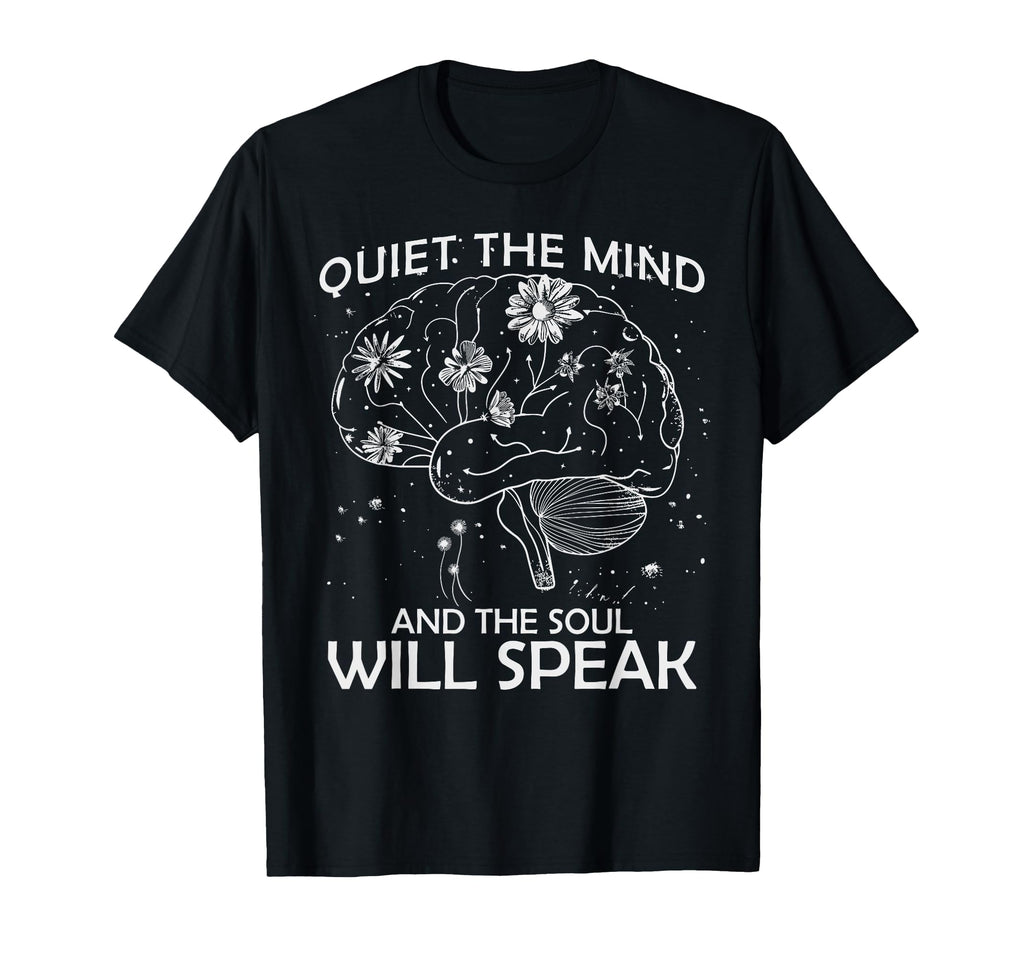 Quiet Mind Mental Wellness Mindfulness T-Shirt - Custom Art Print Unisex - T-Shirt, Sweatshirt, Hoodie