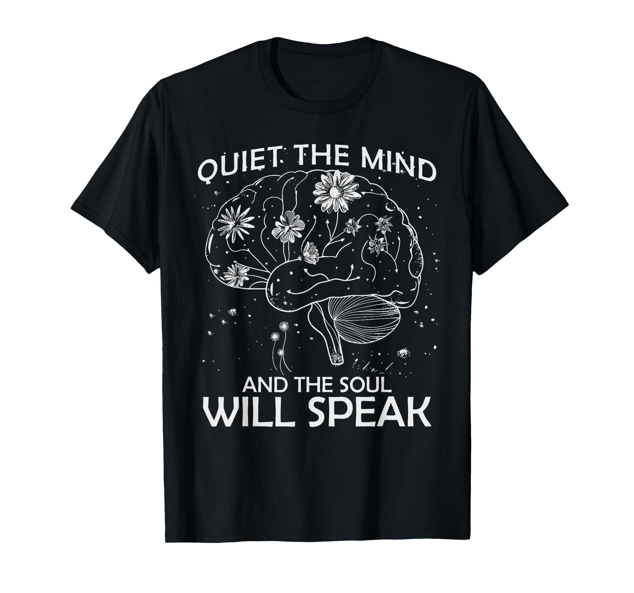Quiet Mind Mental Wellness Mindfulness T-Shirt - Custom Art Print Unisex - T-Shirt, Sweatshirt, Hoodie