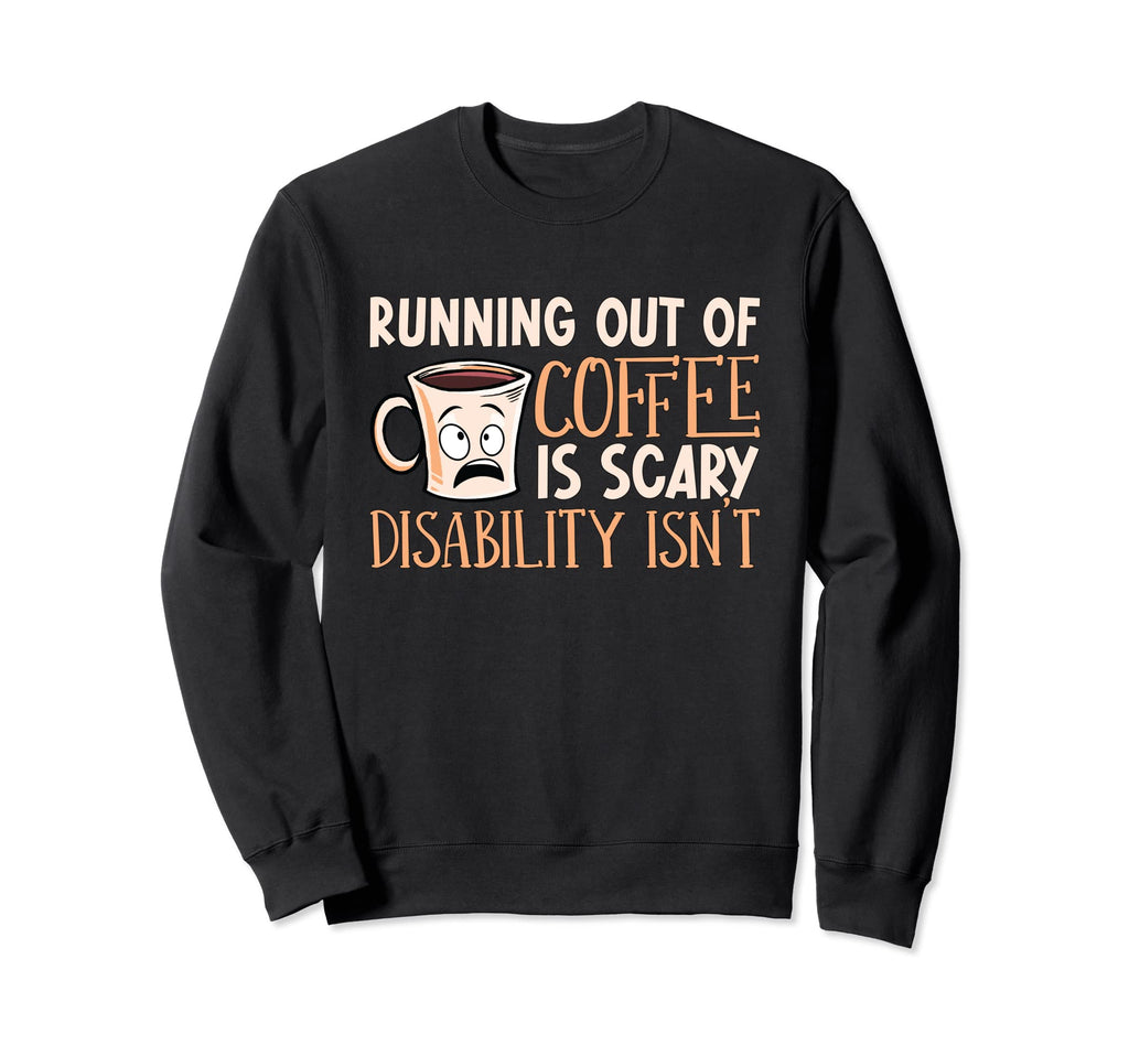 Running Out Coffee Anxiety Care Sweatshirt - Minimalist Print Unisex - T-Shirt, Sweatshirt, Hoodie
