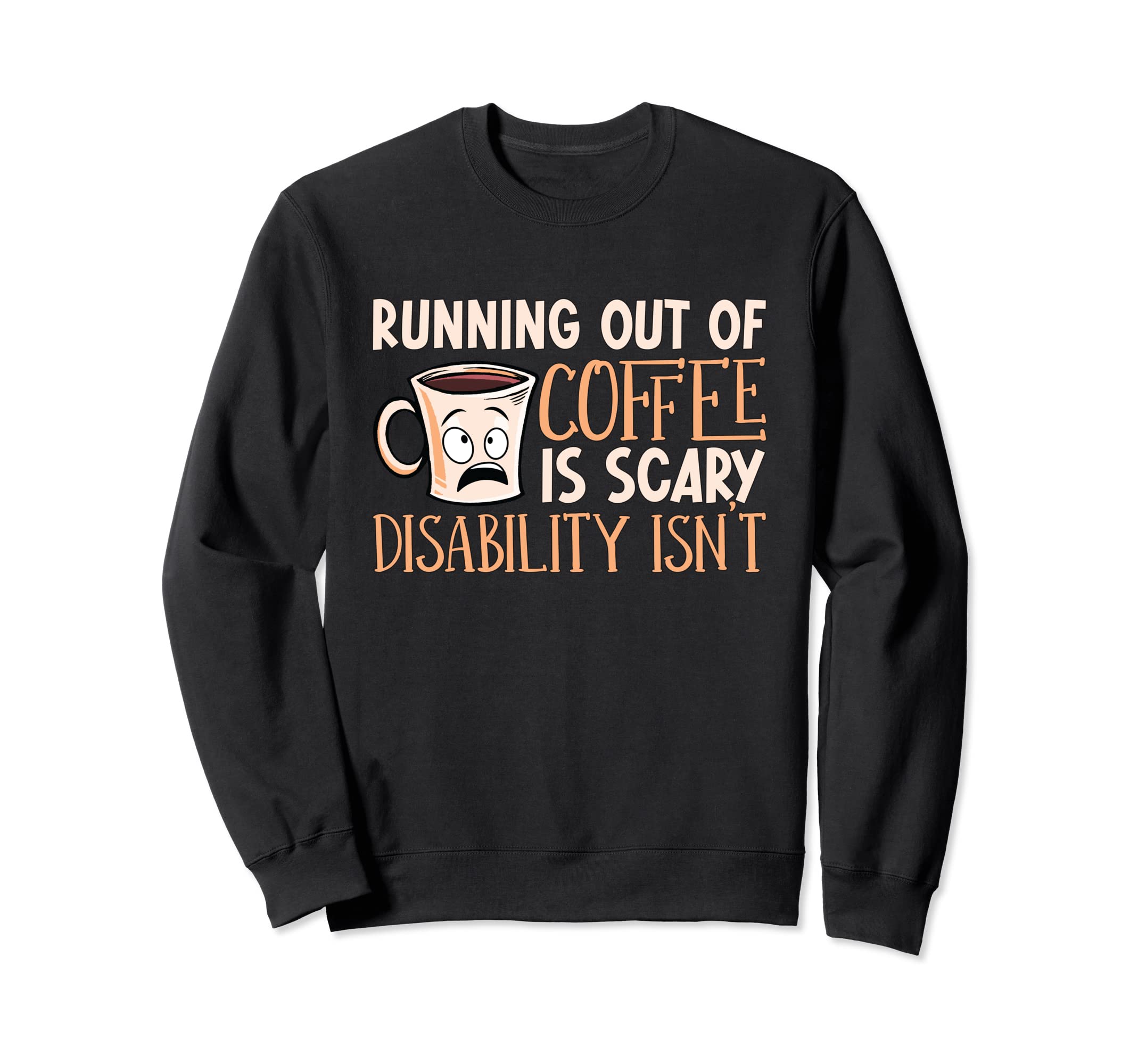 Running Out Coffee Anxiety Care Sweatshirt - Minimalist Print Unisex - T-Shirt, Sweatshirt, Hoodie