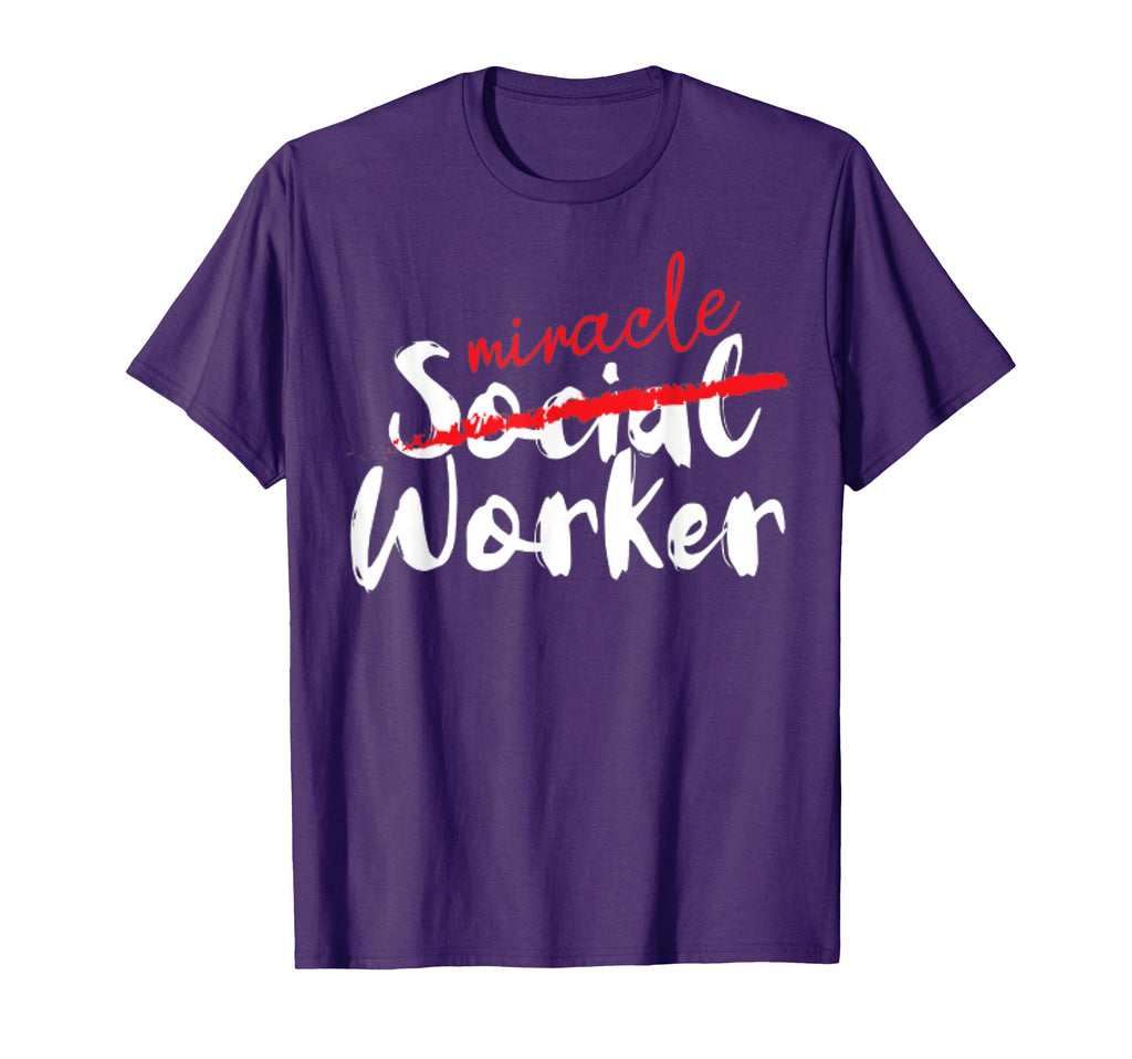 Miracle Social Worker Appreciation Self Care T-Shirt - Graphic Print Unisex - T-Shirt, Sweatshirt, Hoodie