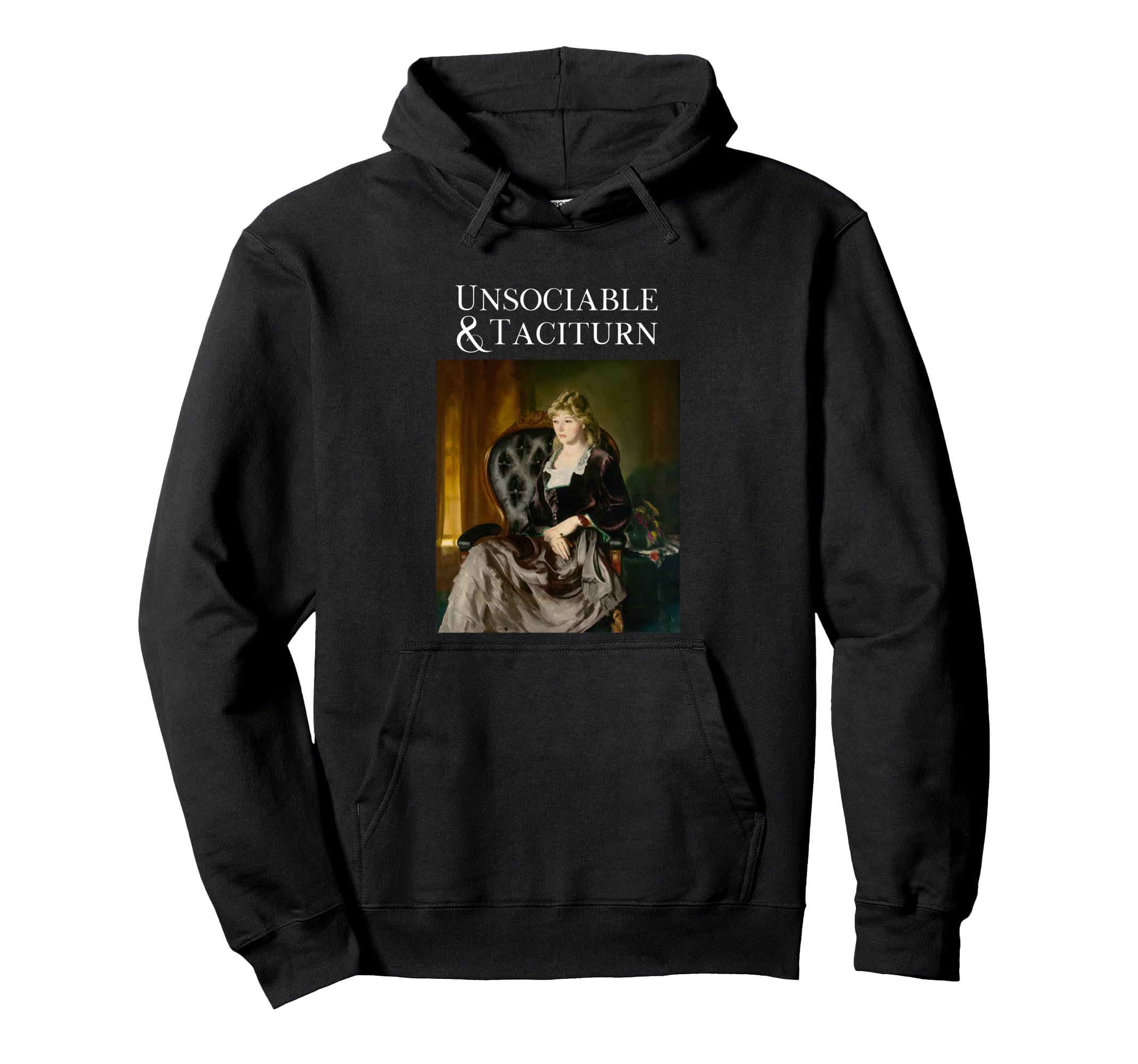 Unsociable And Taciturn Jane Austin Book Hoodie - Minimalist Print Unisex - T-Shirt, Sweatshirt, Hoodie