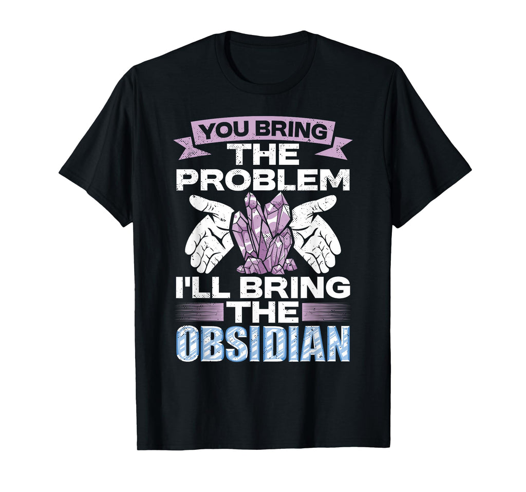 Crystal Healing Obsidian Protection T-Shirt - Fun Novelty Design Unisex - T-Shirt, Sweatshirt, Hoodie