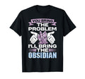 Crystal Healing Obsidian Protection T-Shirt - Fun Novelty Design Unisex - T-Shirt, Sweatshirt, Hoodie