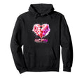 Keep Going Heartbeat Ribbon Motivation Hoodie - Unique Graphic Unisex - T-Shirt, Sweatshirt, Hoodie