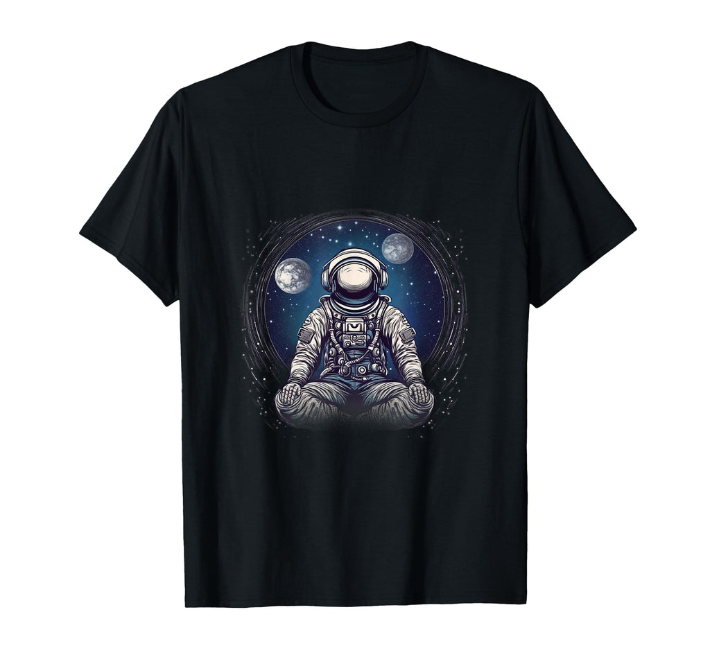 Funny Mindfulness Astronaut Meditation T-Shirt - Graphic Print for Adults - T-Shirt, Sweatshirt, Hoodie
