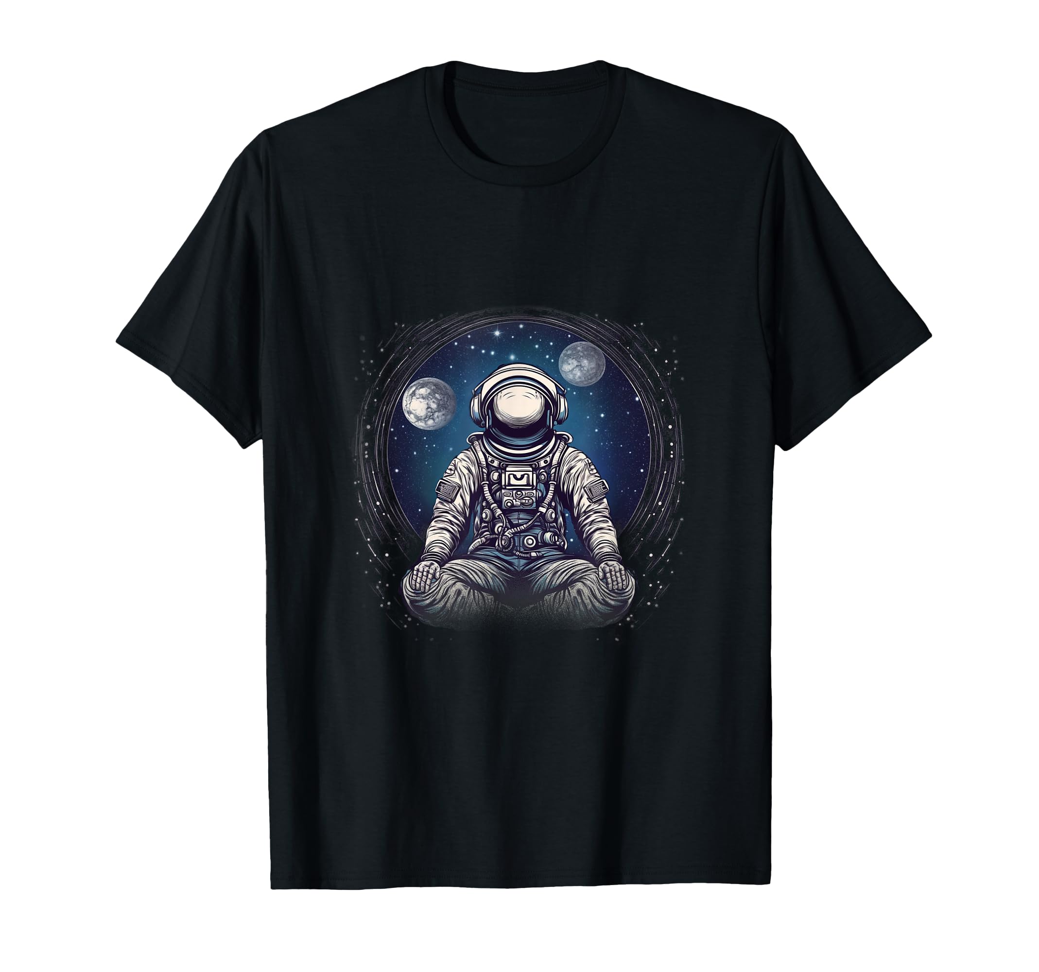 Funny Mindfulness Astronaut Meditation T-Shirt - Graphic Print for Adults - T-Shirt, Sweatshirt, Hoodie