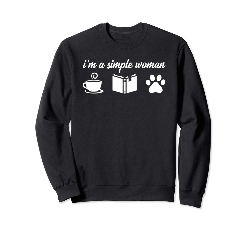 Im Simple Coffee Books Dog Paw Love Sweatshirt - Trendy Graphic Men Women - T-Shirt, Sweatshirt, Hoodie