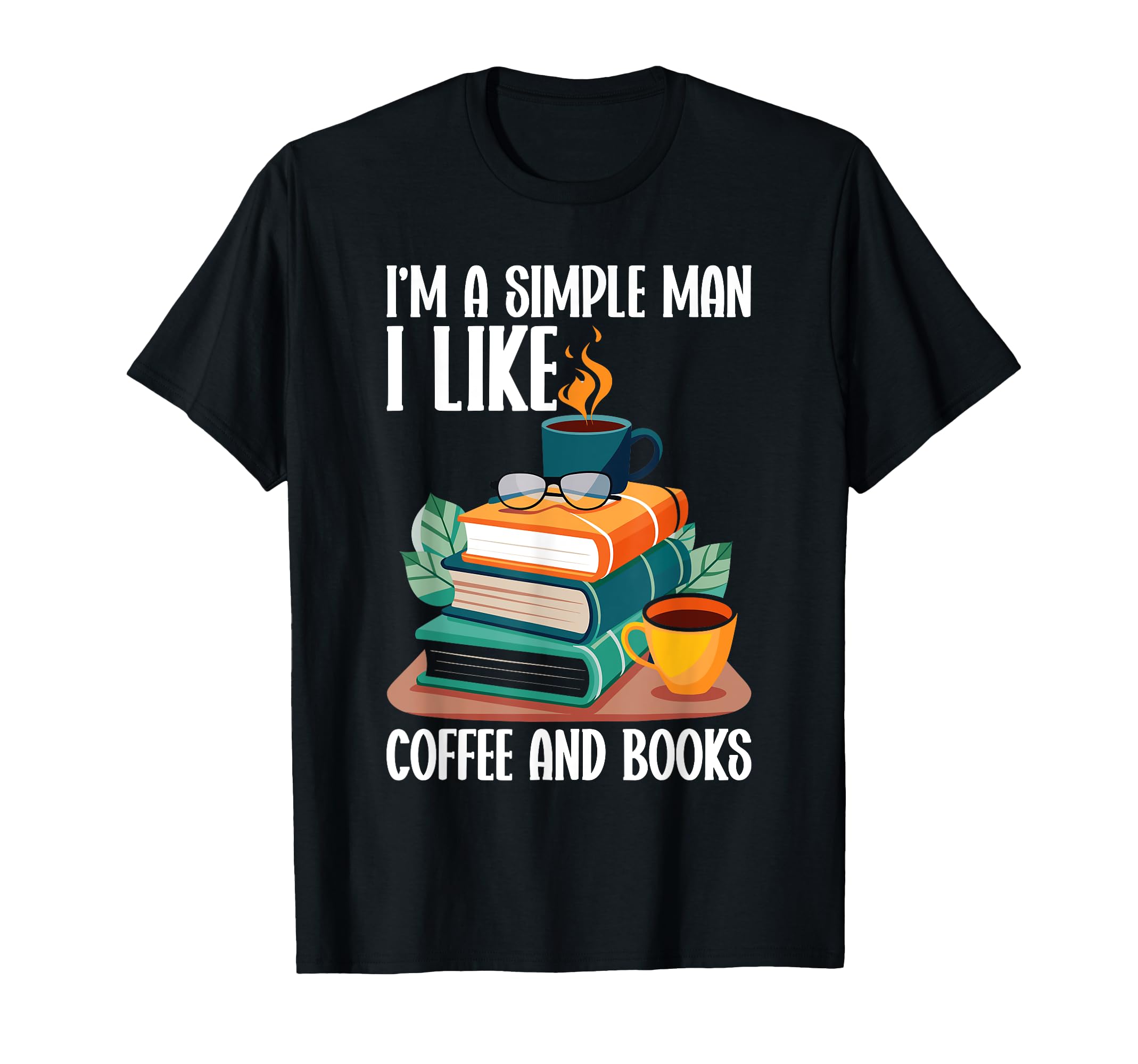 Simple Who Likes Coffee And Books T-Shirt - Streetwear Style for Adults - T-Shirt, Sweatshirt, Hoodie