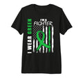 I Wear Green Fighter Mental Health T-Shirt - Novelty Apparel for Adults - T-Shirt, Sweatshirt, Hoodie