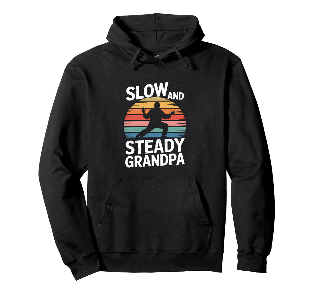 Tai Chi Grandpa Serenity Balance Movement Hoodie - Graphic Print Unisex - T-Shirt, Sweatshirt, Hoodie