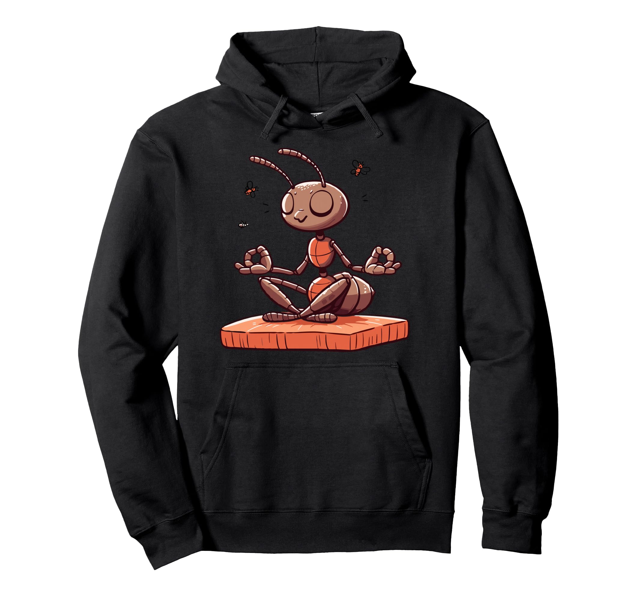 Meditation Ant Insect Yoga Pose Relaxing Hoodie - Custom Art Print Unisex - T-Shirt, Sweatshirt, Hoodie