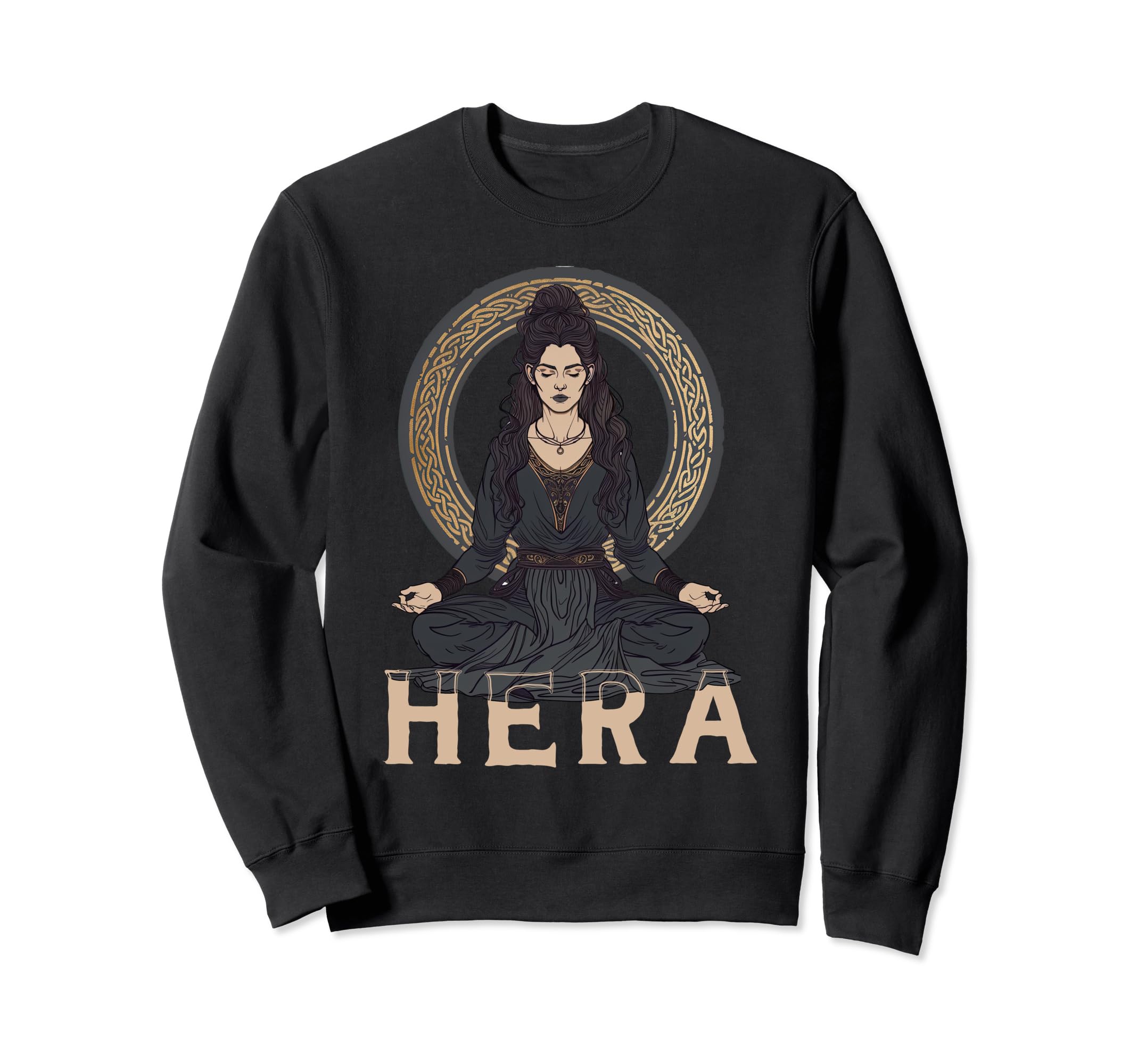 Olympian Goddess Hera Meditation Sweatshirt - Trendy Graphic Men Women - T-Shirt, Sweatshirt, Hoodie