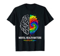 Funny Tie Dye End Stigma Mental Health T-Shirt - Graphic Print for Adults - T-Shirt, Sweatshirt, Hoodie