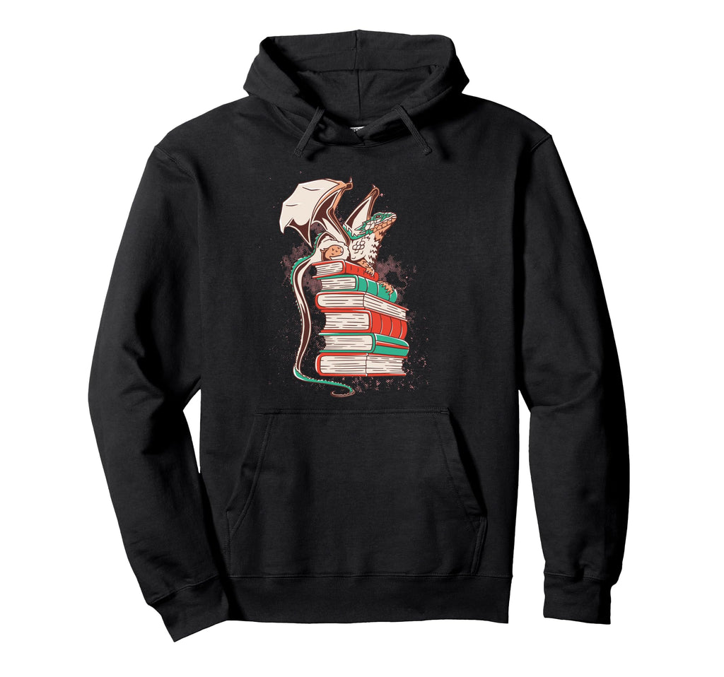Dragon Pile Books Hoodie - Graphic Print for Adults - T-Shirt, Sweatshirt, Hoodie