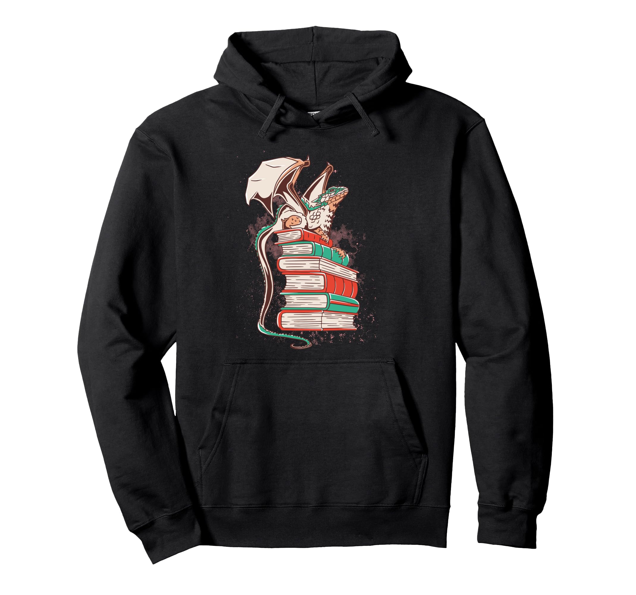 Dragon Pile Books Hoodie - Graphic Print for Adults - T-Shirt, Sweatshirt, Hoodie