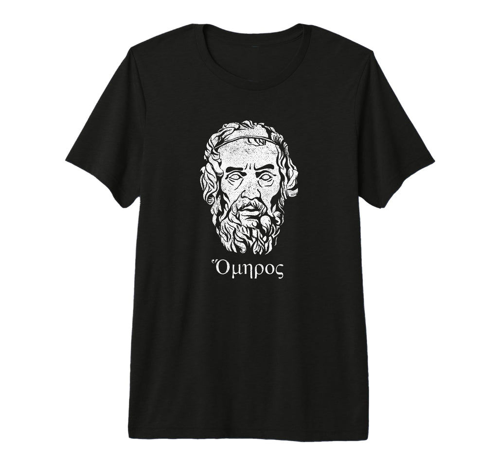 Homer Ancient Greece Classical T-Shirt - Custom Art Print for Adults - T-Shirt, Sweatshirt, Hoodie