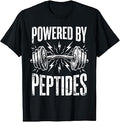 Powered By Peptides Bodybuilding Workout Weightlifting Gym T-Shirt Unisex T-shirt, Sweatshirt, Hoodie, Long Sleeve Tee - T-Shirt, Sweatshirt, Hoodie