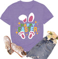 Easter Shirts for Women Happy Easter Egg Rabbit Tshirts Spring Bunny Short Sleeve Tee Tops - T-Shirt, Sweatshirt, Hoodie