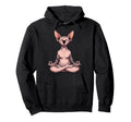 Meditation Sphynx Yoga Pose Relaxing Hoodie - Custom Art Print for Adults - T-Shirt, Sweatshirt, Hoodie