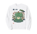 Kawaii Japanese Frog Meditation Zen Sweatshirt - Novelty Apparel Men Women - T-Shirt, Sweatshirt, Hoodie