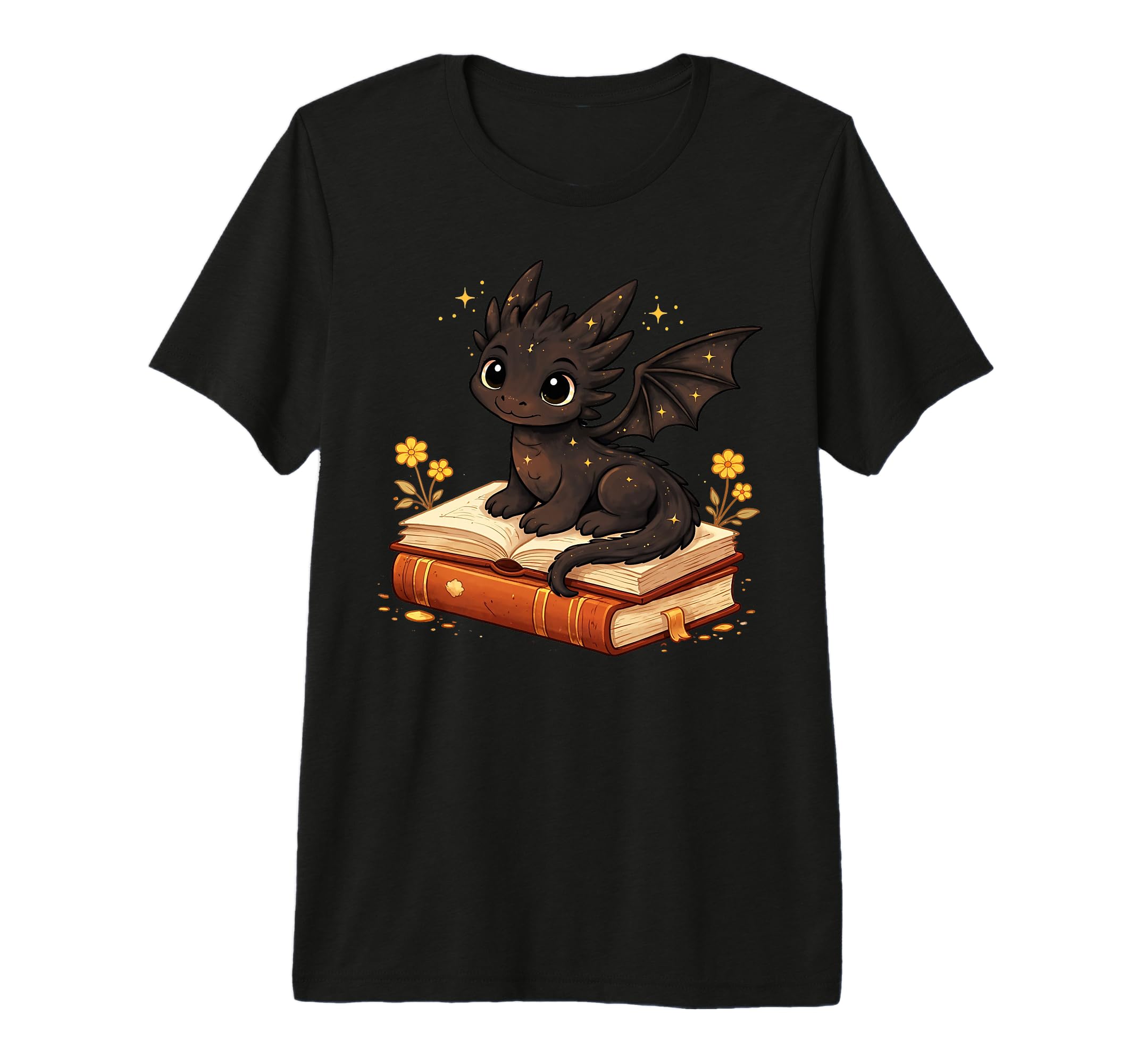 Dragon Reading Books Fantasy Book T-Shirt - Casual Everyday Wear Men Women - T-Shirt, Sweatshirt, Hoodie