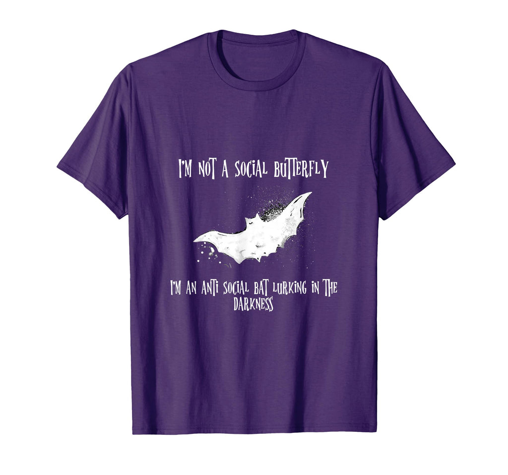 Spooky Gothic Vampire Bat Anti T-Shirt - Casual Everyday Wear Men Women - T-Shirt, Sweatshirt, Hoodie