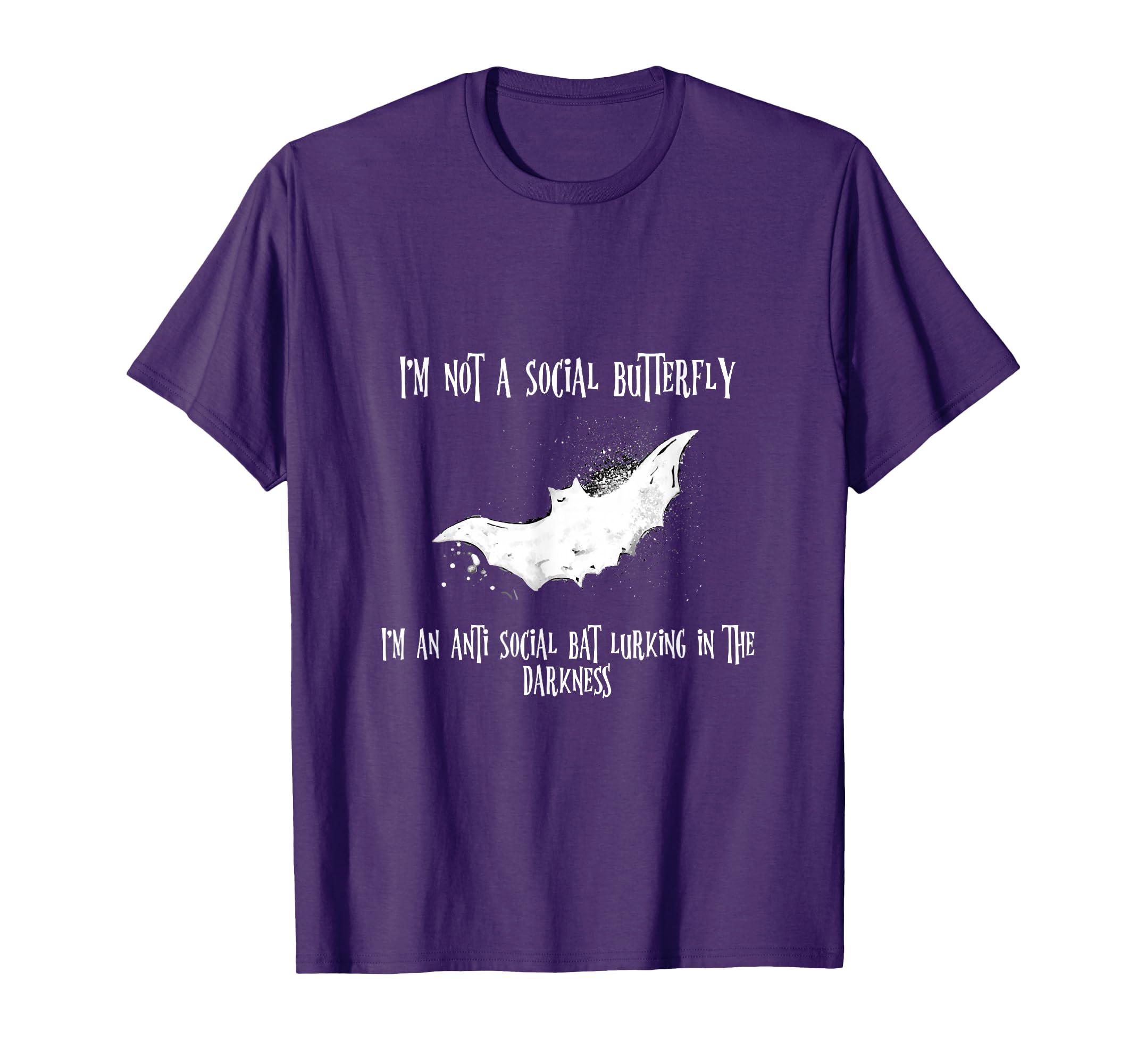 Spooky Gothic Vampire Bat Anti T-Shirt - Casual Everyday Wear Men Women - T-Shirt, Sweatshirt, Hoodie