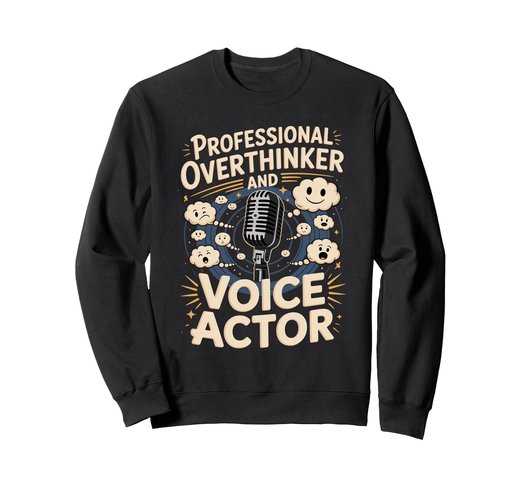 Professional Overthinker And Voice Sweatshirt - Graphic Print for Adults - T-Shirt, Sweatshirt, Hoodie
