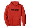Overthinker Black Lettering Hoodie - Trendy Graphic Men Women - T-Shirt, Sweatshirt, Hoodie