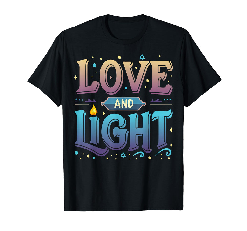 Love And Light Spiritual Mindfulness Yoga T-Shirt - Novelty Apparel Unisex - T-Shirt, Sweatshirt, Hoodie