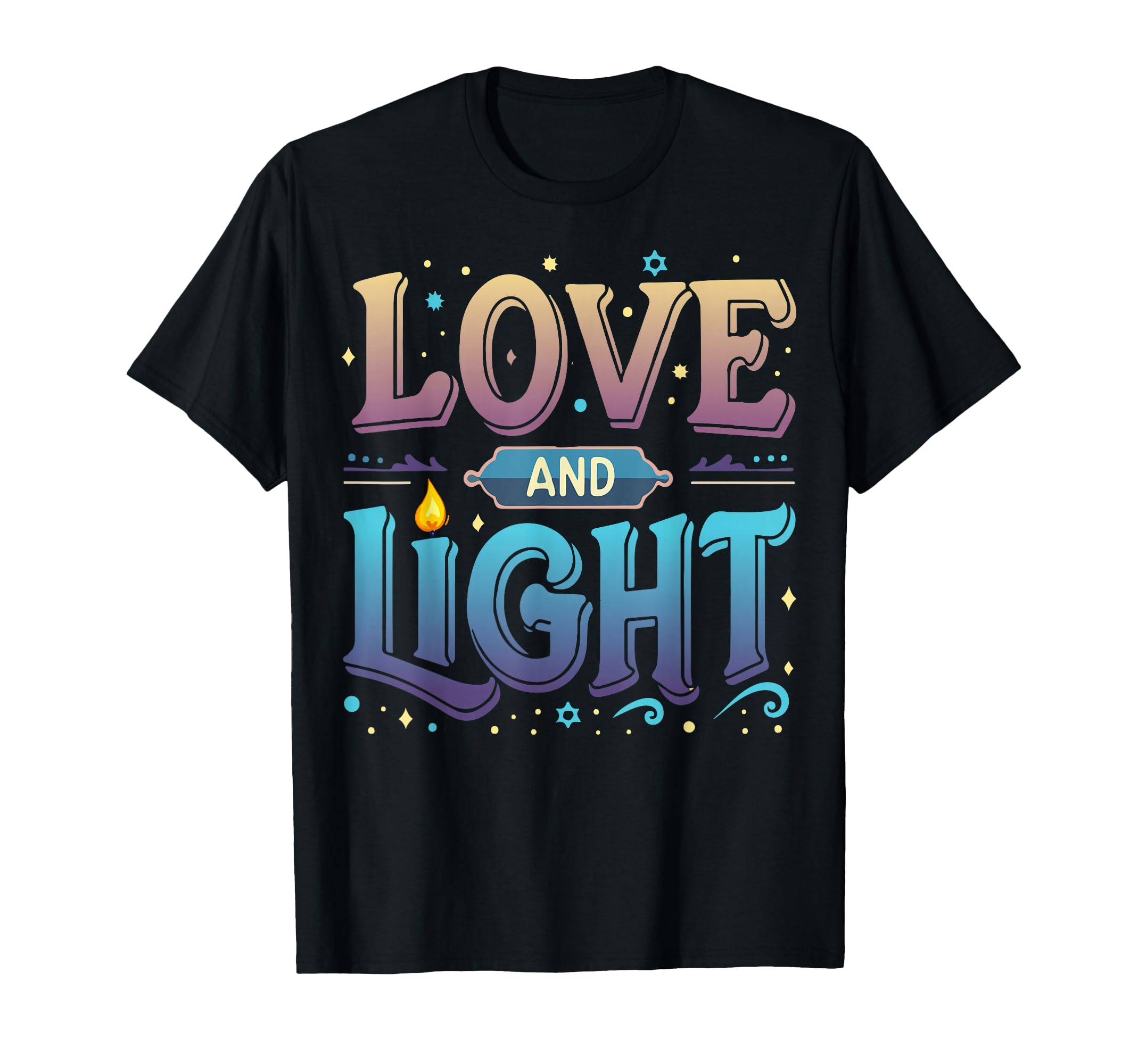 Love And Light Spiritual Mindfulness Yoga T-Shirt - Novelty Apparel Unisex - T-Shirt, Sweatshirt, Hoodie