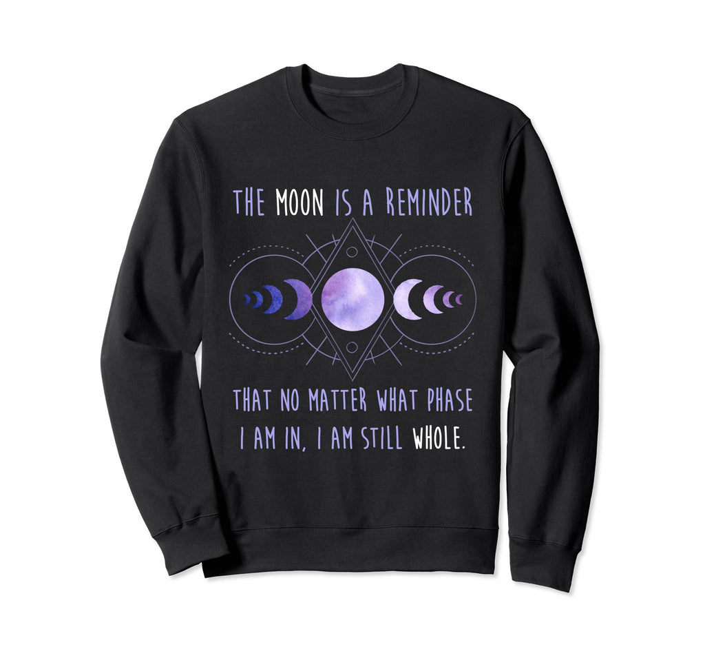 Celestial Moon Phase Self Care Sweatshirt - Minimalist Print for Adults - T-Shirt, Sweatshirt, Hoodie