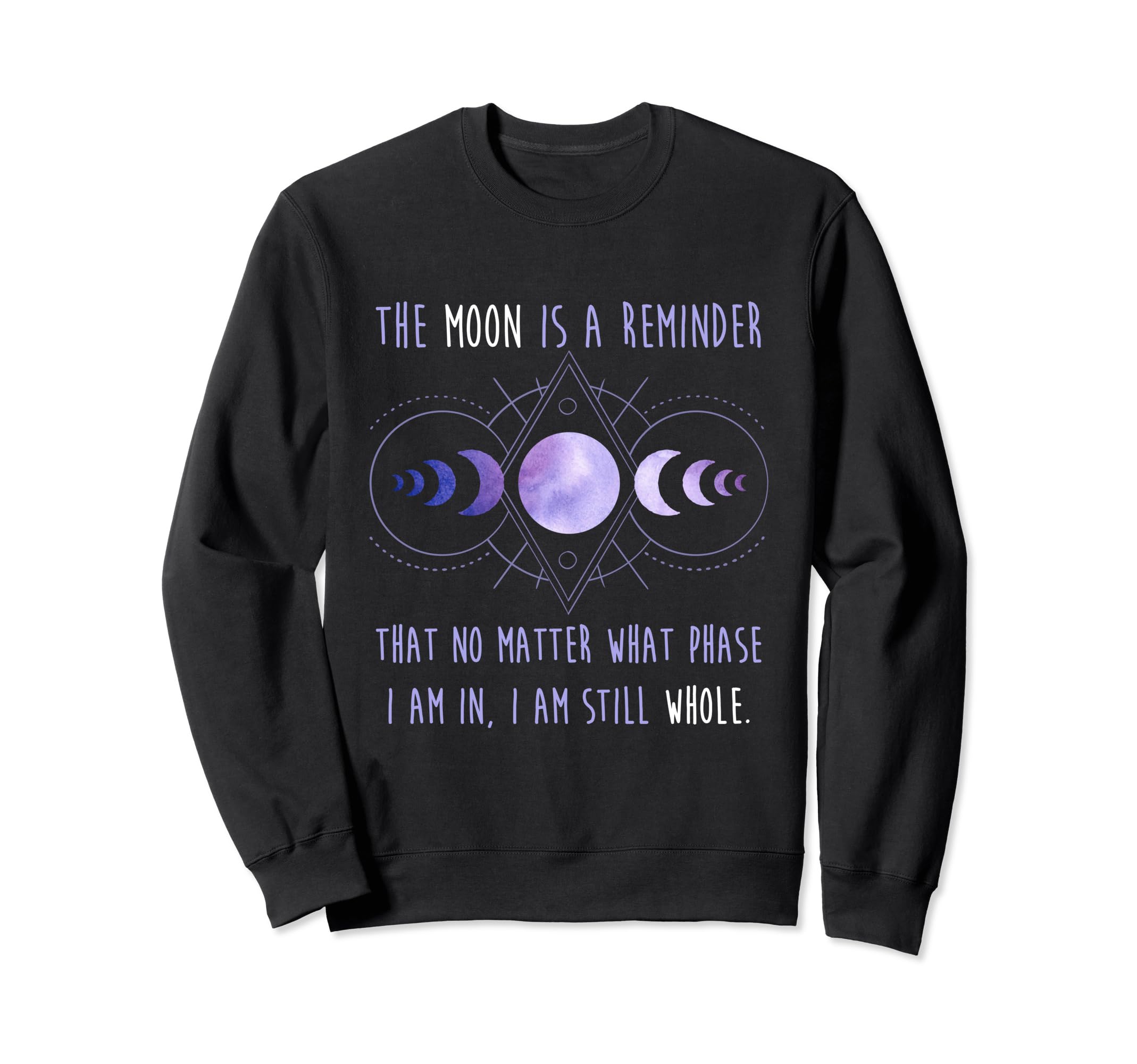 Celestial Moon Phase Self Care Sweatshirt - Minimalist Print for Adults - T-Shirt, Sweatshirt, Hoodie