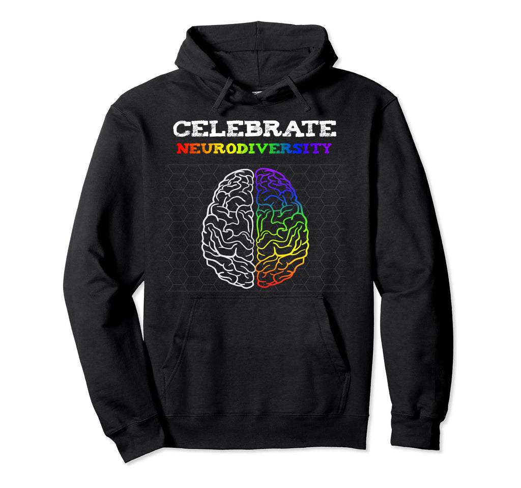 Embrace Neurodiversity Autism Adhd Asd Hoodie - Custom Art Print Men Women - T-Shirt, Sweatshirt, Hoodie