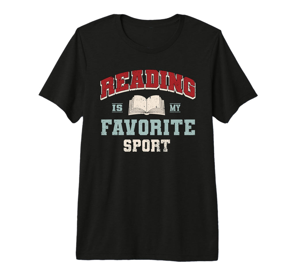 Reading Favorite Sport Book Reader T-Shirt - Fun Novelty Design for Adults - T-Shirt, Sweatshirt, Hoodie
