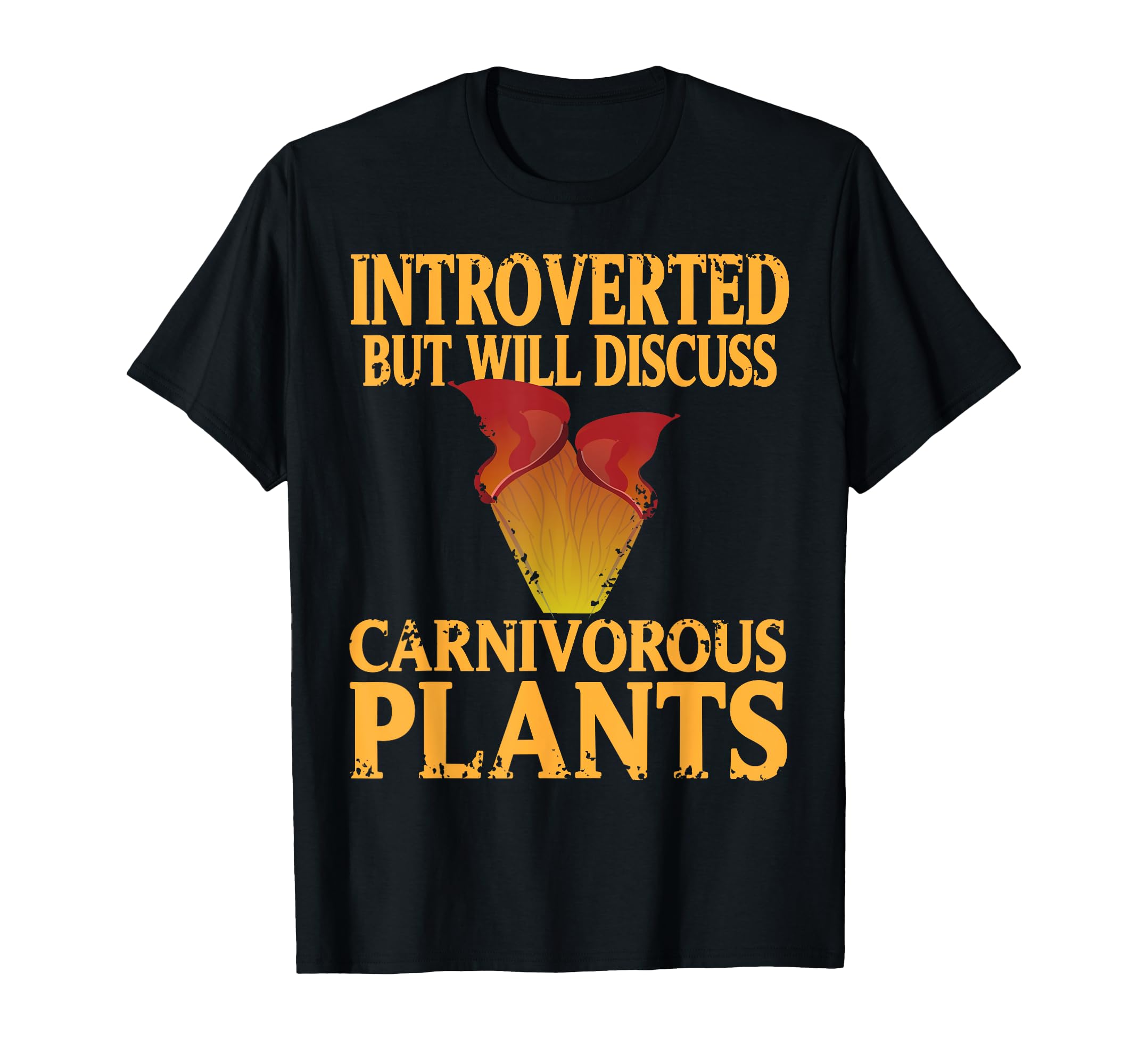 Introverted But Will Discuss Carnivorous T-Shirt - Trendy Graphic Unisex - T-Shirt, Sweatshirt, Hoodie
