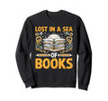 Lost Sea Books Book Reading Bookworm Sweatshirt - Graphic Print Men Women - T-Shirt, Sweatshirt, Hoodie