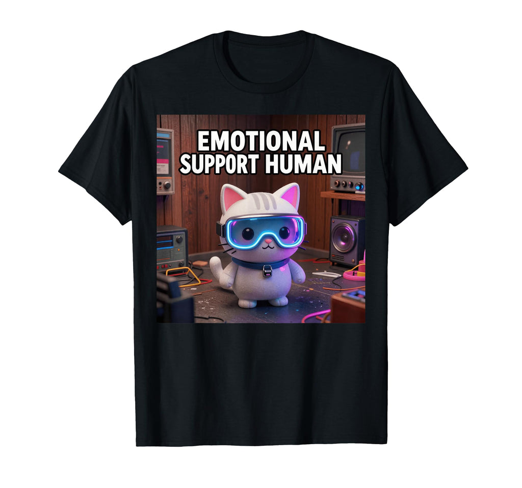Emotional Support Human Kawaii T-Shirt - Minimalist Print for Adults - T-Shirt, Sweatshirt, Hoodie