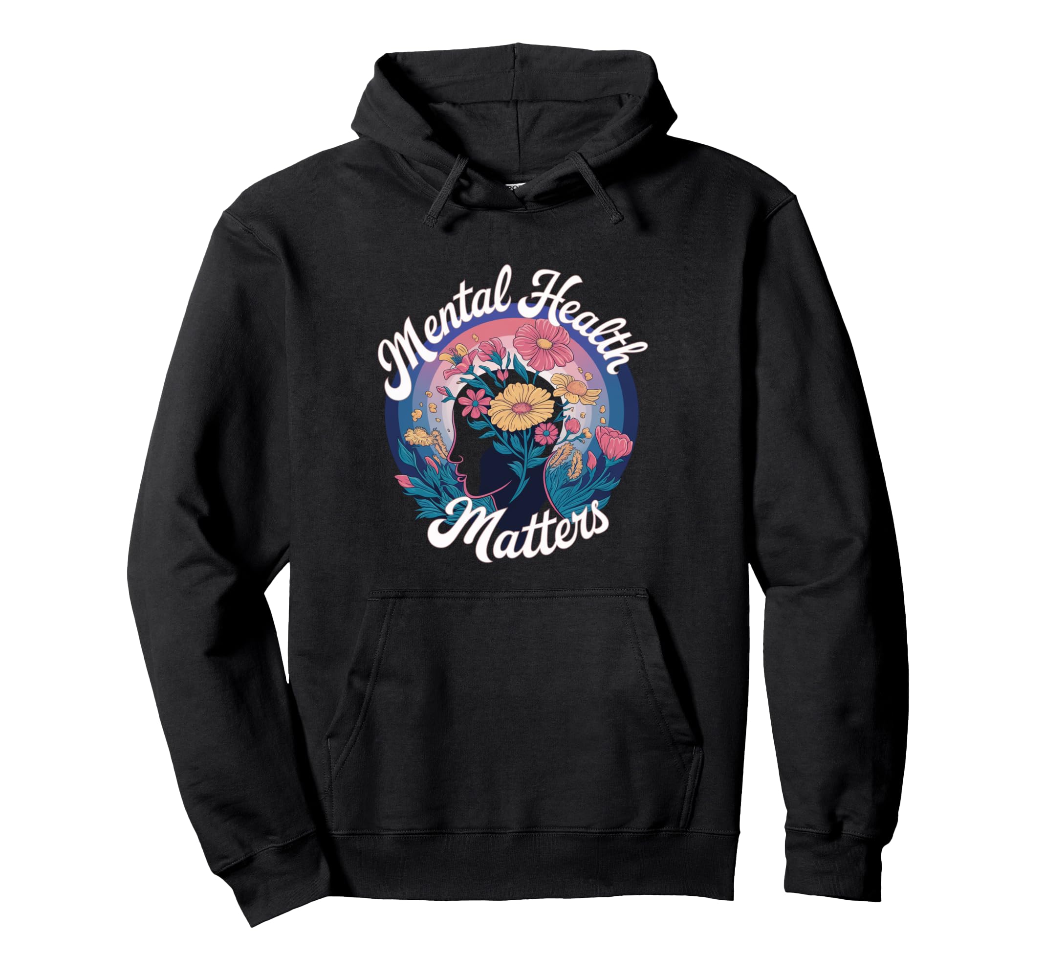 Mental Health Matters Awareness Support Hoodie - Minimalist Print Unisex - T-Shirt, Sweatshirt, Hoodie