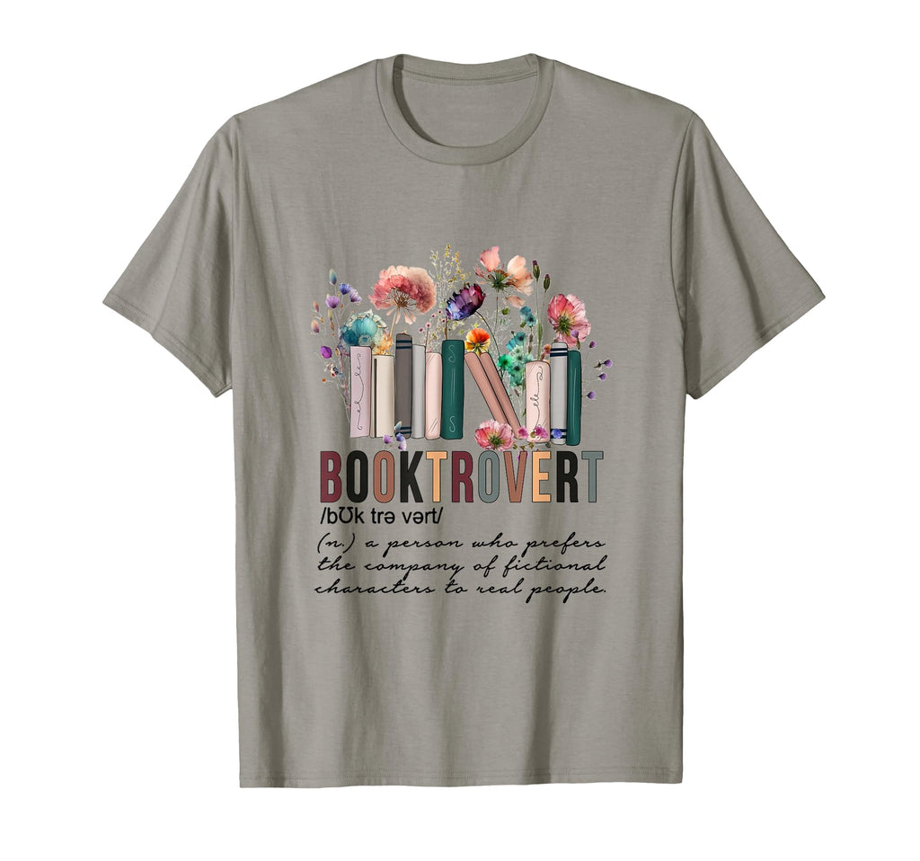 Floral Booktrovert Wildflowers Bookworm T-Shirt - Trendy Graphic Men Women - T-Shirt, Sweatshirt, Hoodie