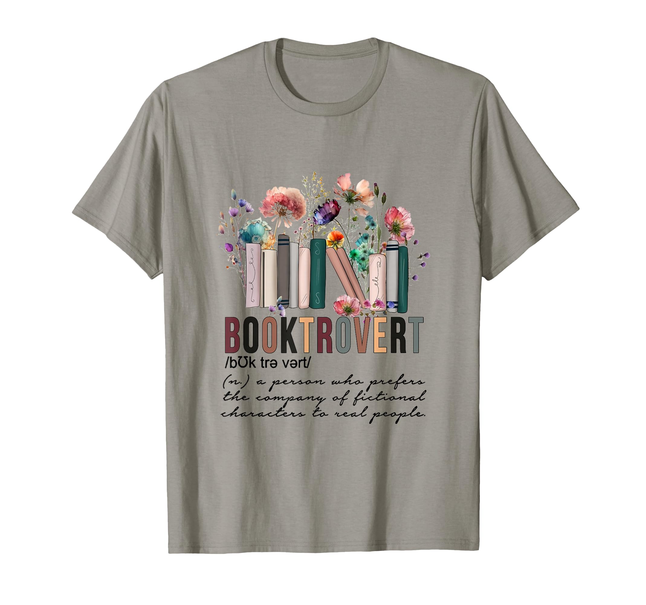 Floral Booktrovert Wildflowers Bookworm T-Shirt - Trendy Graphic Men Women - T-Shirt, Sweatshirt, Hoodie