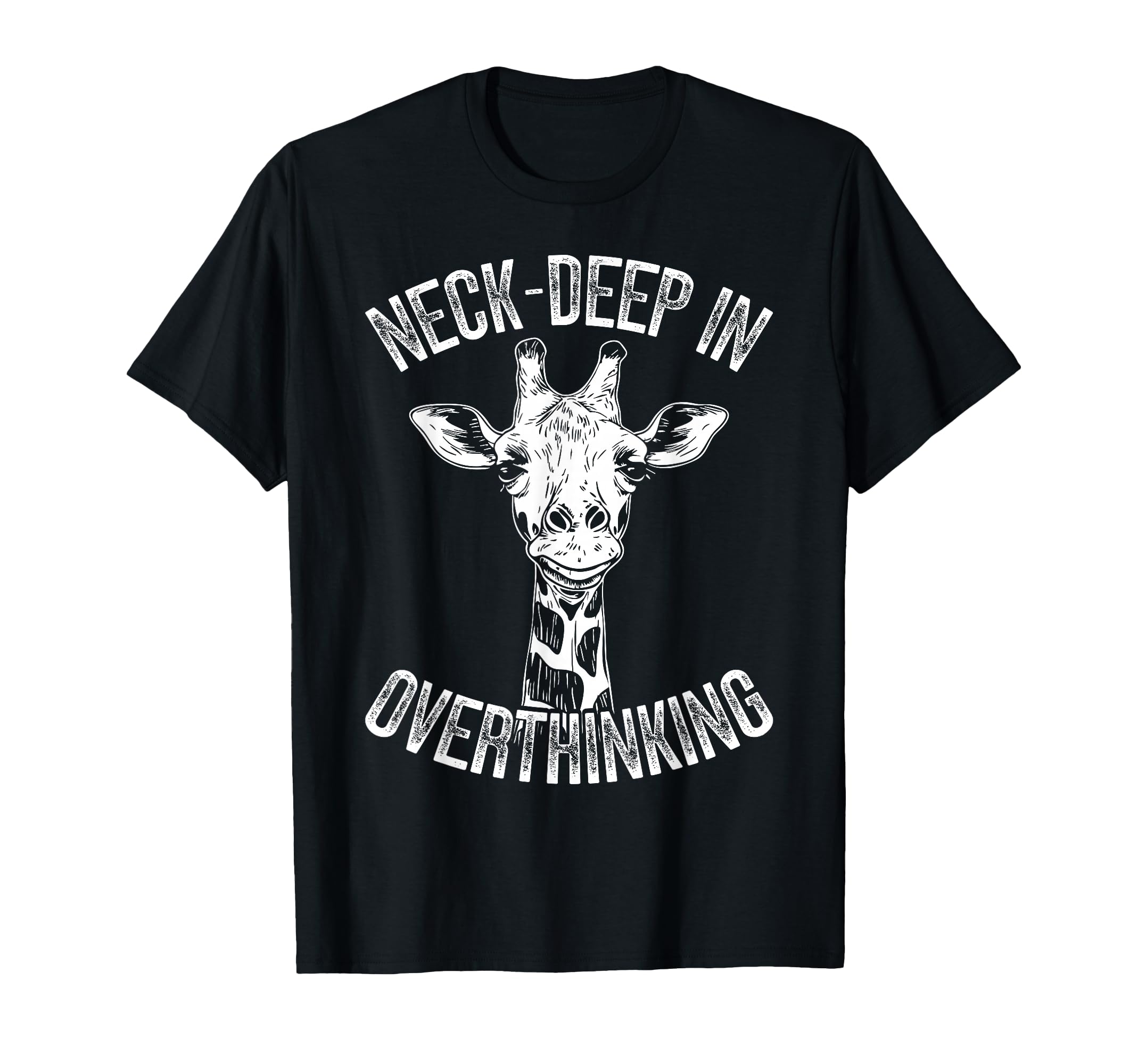 Funny Giraffe Tall Overthinkers T-Shirt - Minimalist Print Unisex - T-Shirt, Sweatshirt, Hoodie