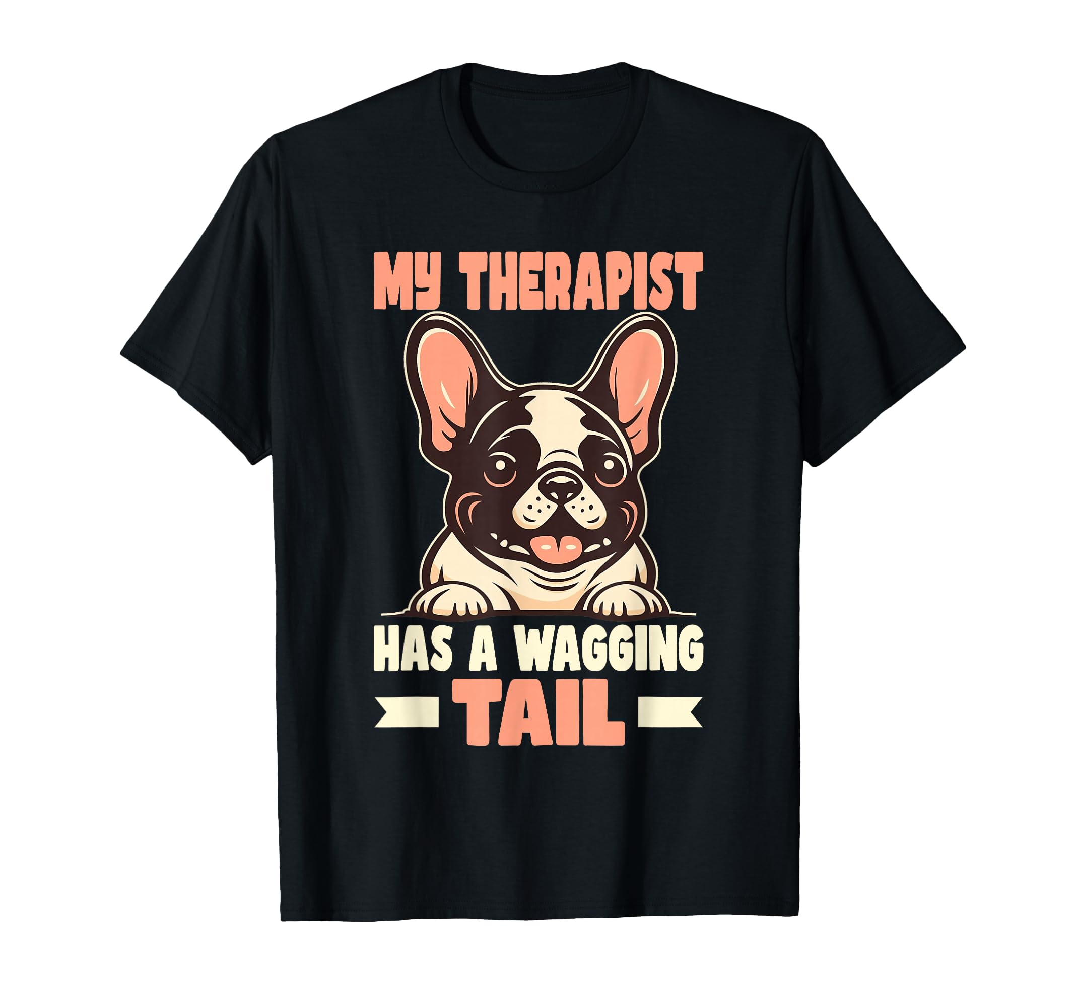 French Bulldog Therapy Service Dog T-Shirt - Trendy Graphic for Adults - T-Shirt, Sweatshirt, Hoodie