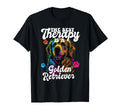 Best Therapy Is Golden Retriever Dog Mom T-Shirt - Minimalist Print Unisex - T-Shirt, Sweatshirt, Hoodie