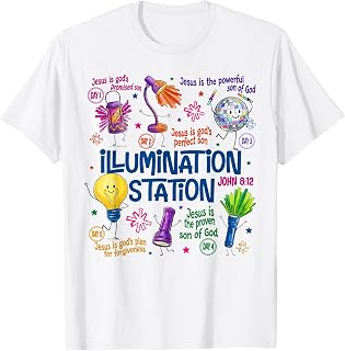 Illumination Station Christian Vbs 2026 Bible Verse Camp T-Shirt Unisex T-shirt, Sweatshirt, Hoodie, Long Sleeve Tee - T-Shirt, Sweatshirt, Hoodie