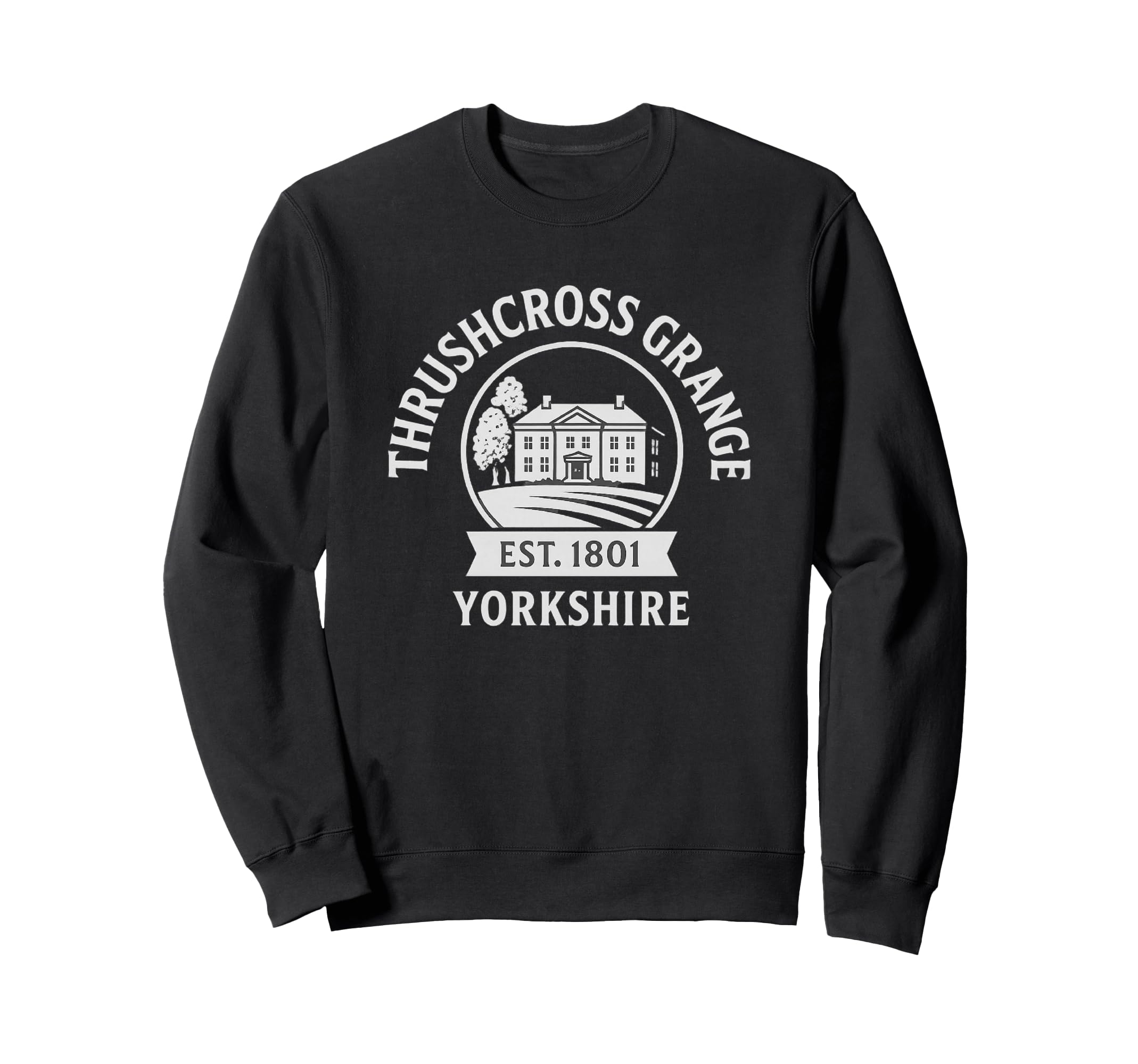 Thrushcross Grange Yorkshire Sweatshirt - Minimalist Print for Adults - T-Shirt, Sweatshirt, Hoodie
