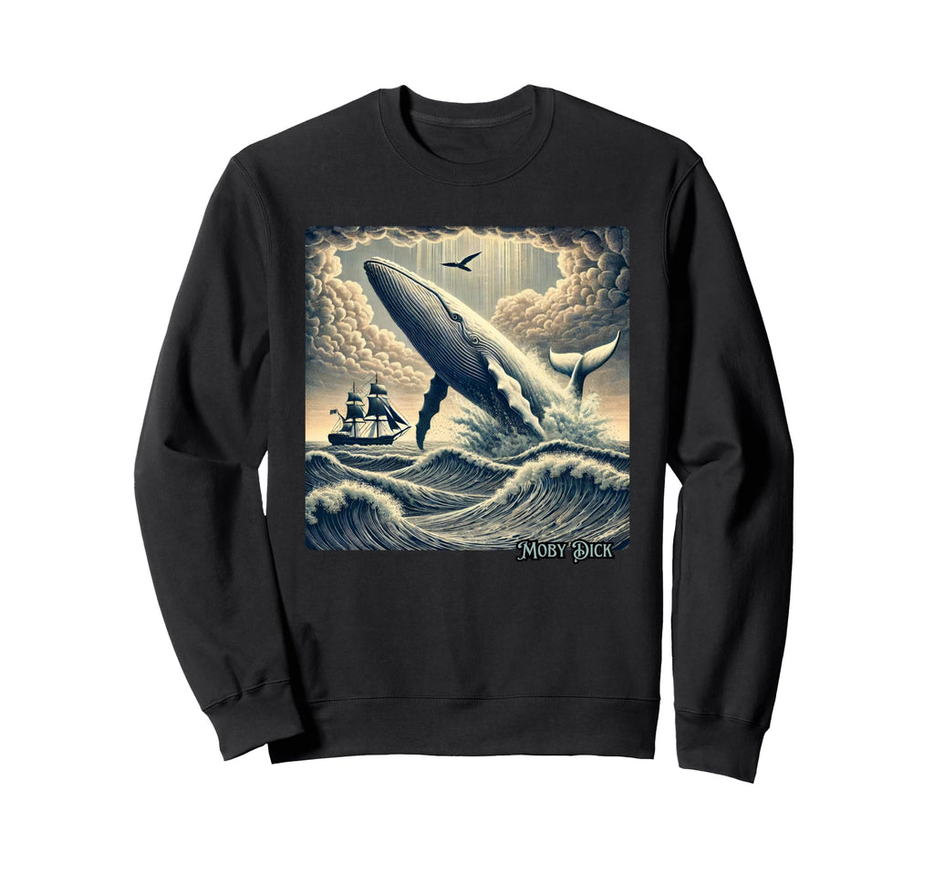 Moby Dick Adventure Nautical Sweatshirt - Fun Novelty Design for Adults - T-Shirt, Sweatshirt, Hoodie