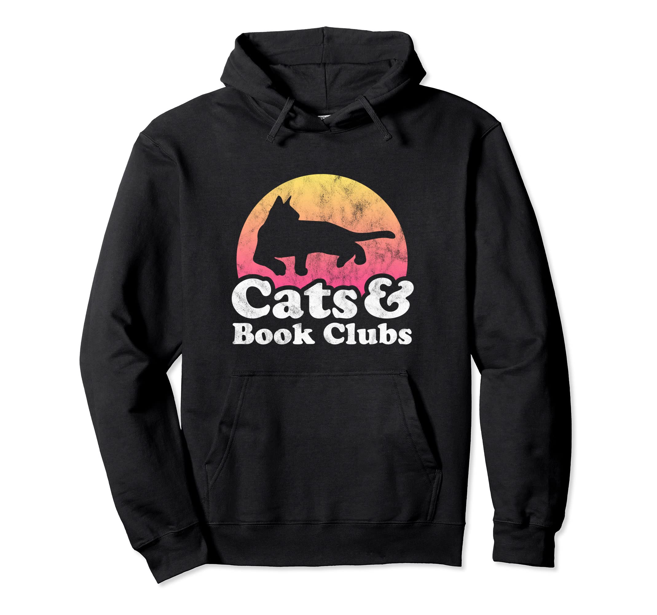 Cats And Book Clubs Mens Or Womens Hoodie - Casual Everyday Wear Unisex - T-Shirt, Sweatshirt, Hoodie