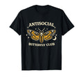 Antisocial Butterfly Club Moth T-Shirt - Fun Novelty Design for Adults - T-Shirt, Sweatshirt, Hoodie